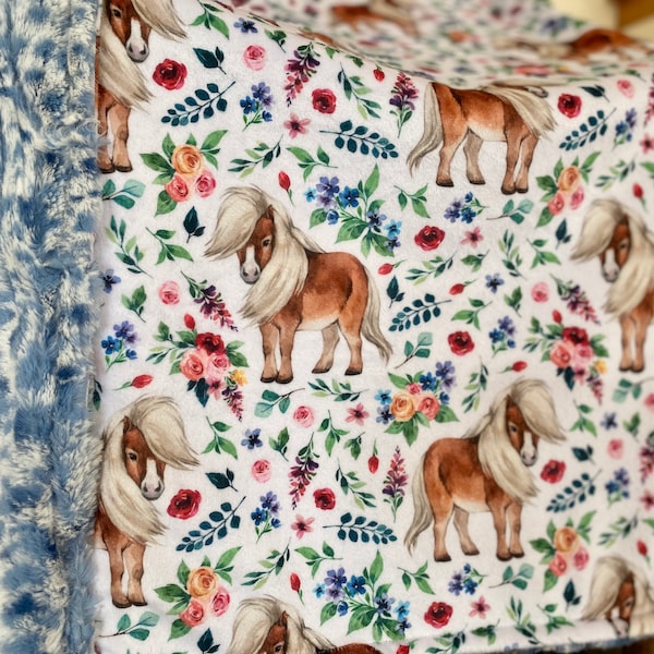 Floral Pony Blanket