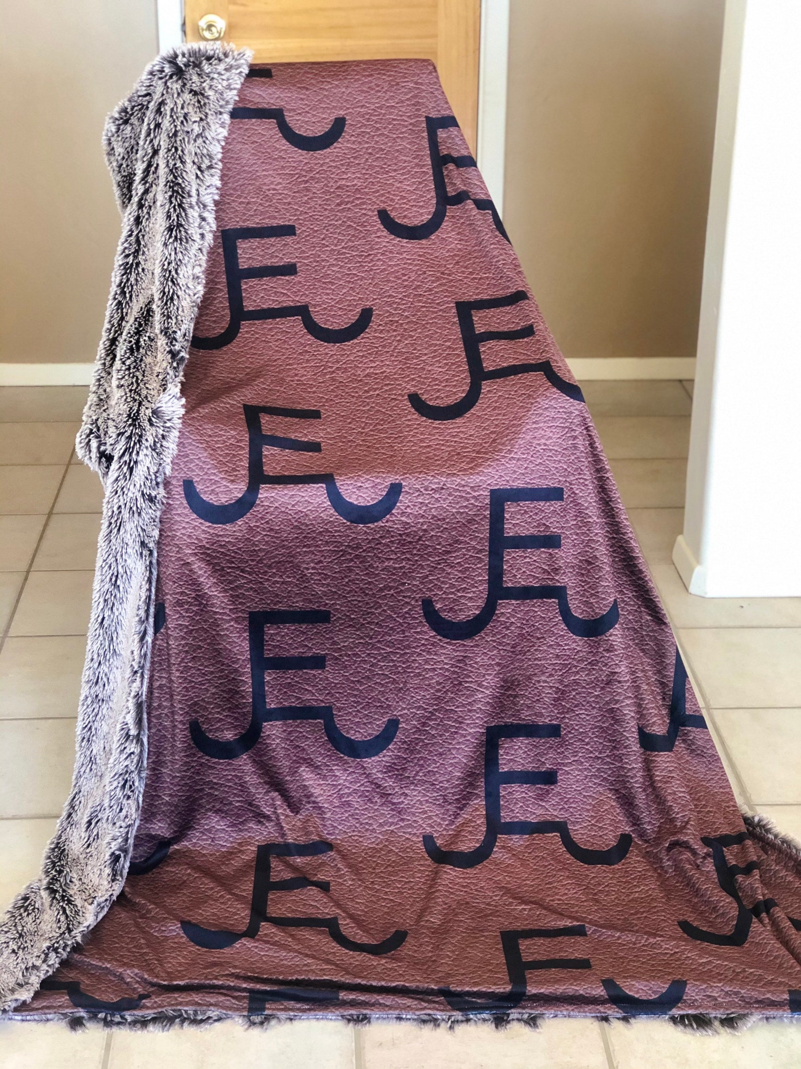 Custom Brand Blanket Etsy