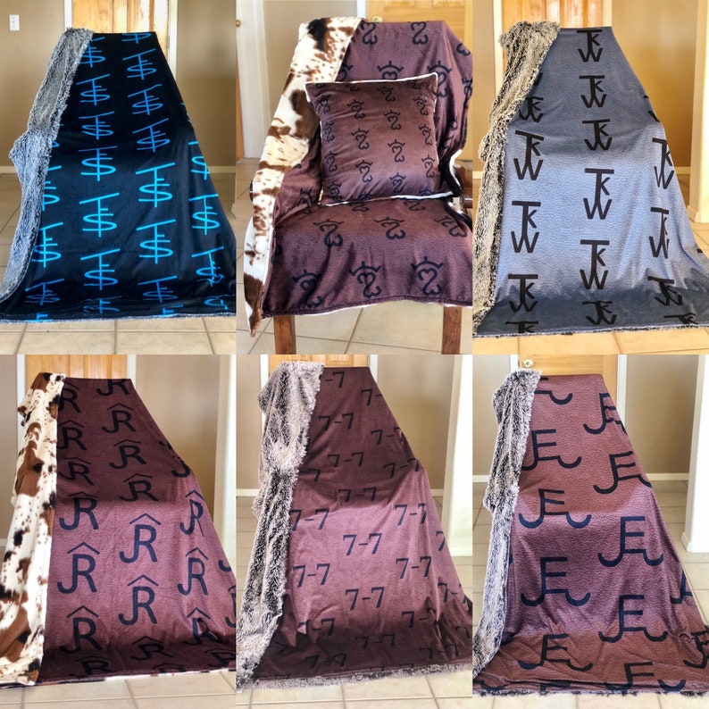Custom Brand Blanket Etsy
