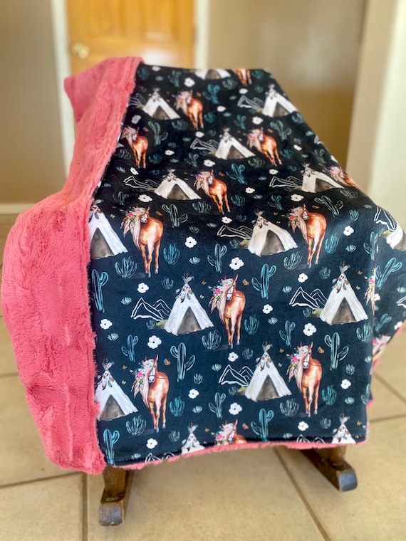 Boho Desert Minky Blanket main image 0