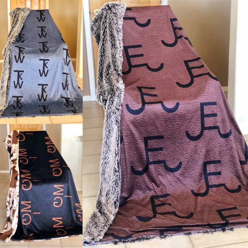 Custom Brand Blanket Etsy