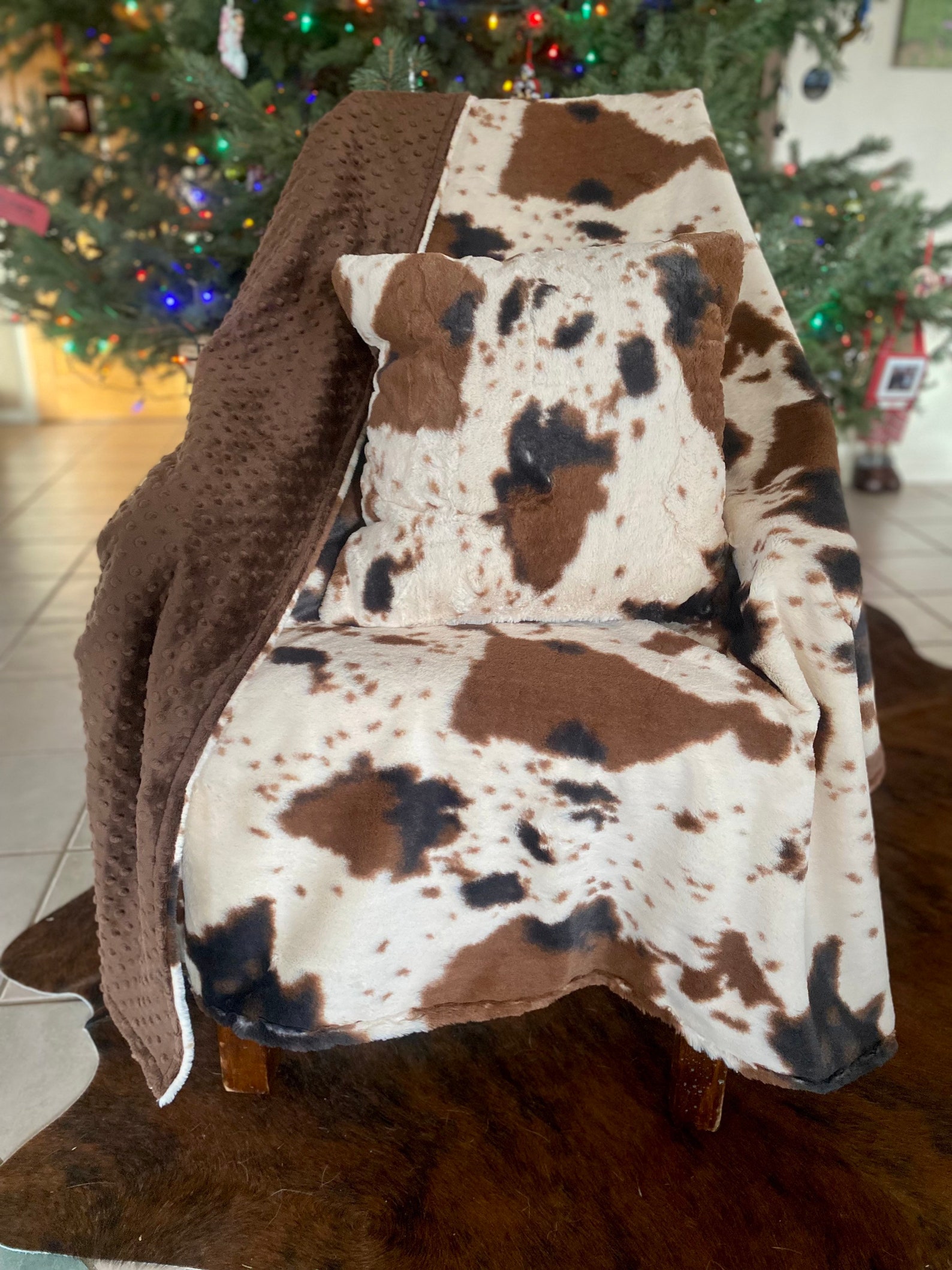Cowhide Blanket Etsy