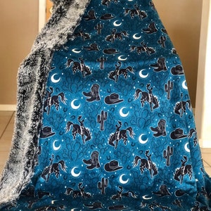 The Blue Midnight Rodeo Blanket Bild 6