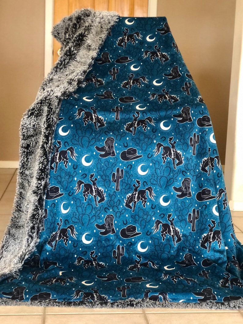 The Blue Midnight Rodeo Blanket Bild 6