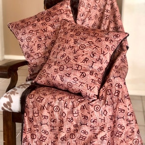 Cattle Brands & Chocolate Fur Blanket