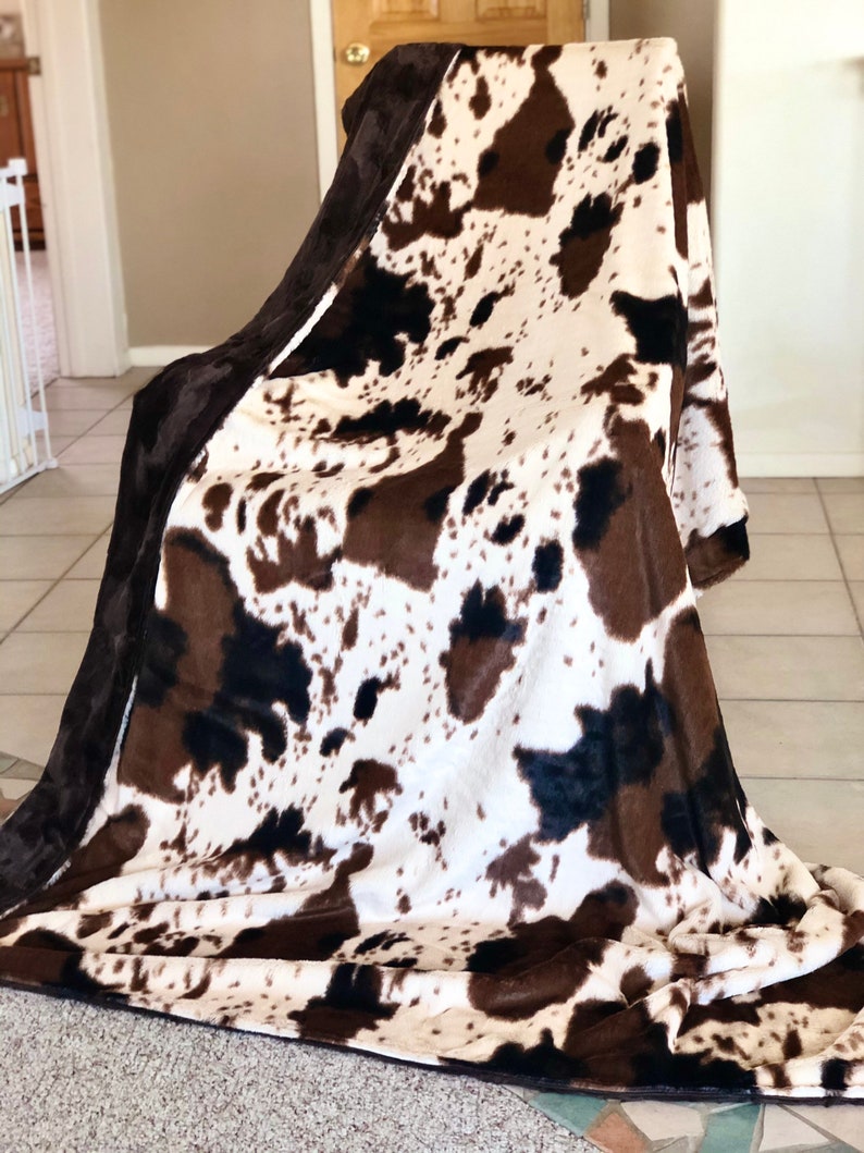 Cowhide Blanket Etsy