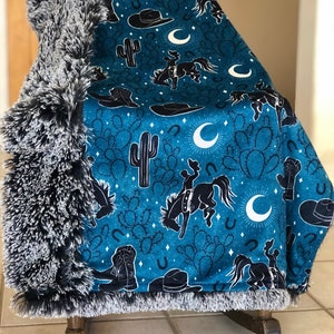 The Blue Midnight Rodeo Blanket Bild 7