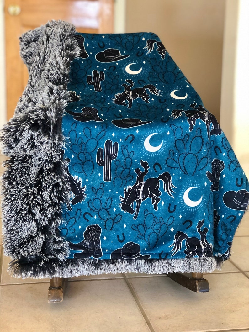 The Blue Midnight Rodeo Blanket Bild 7