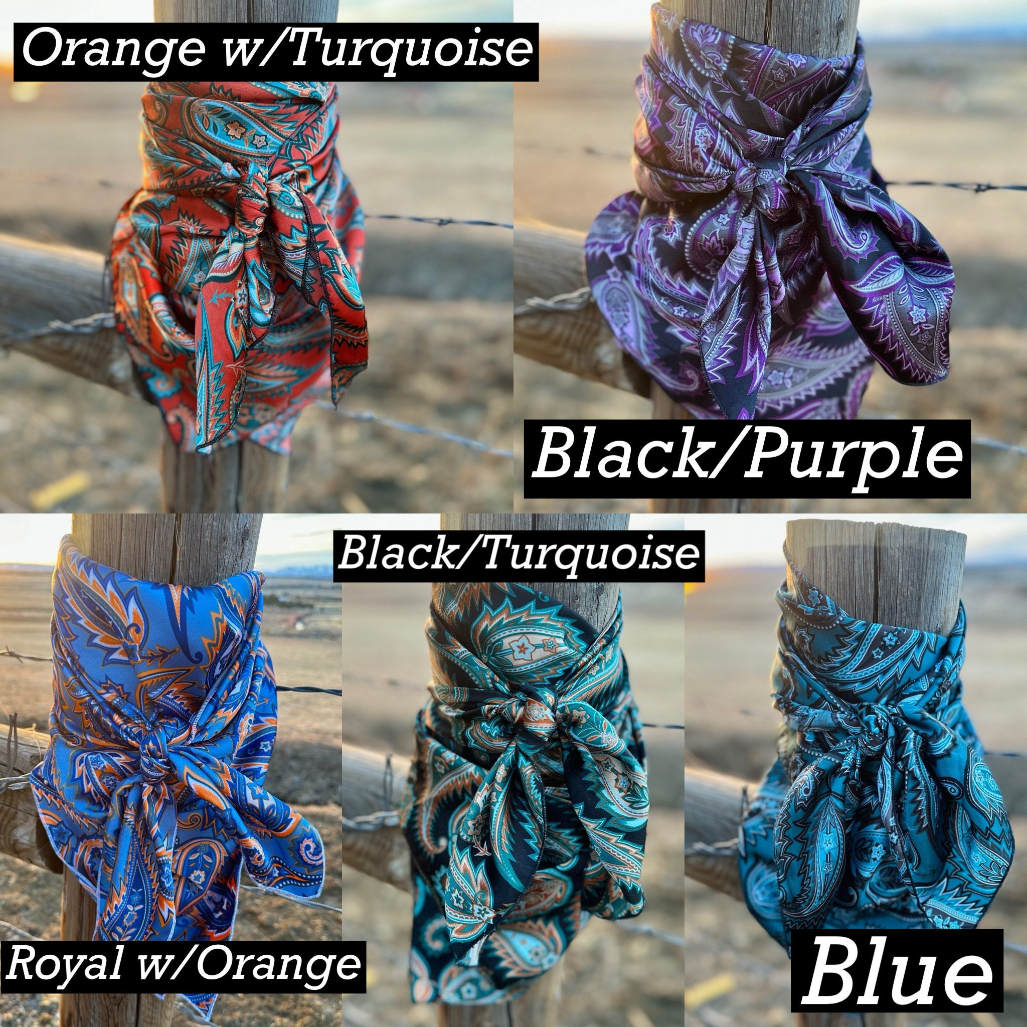 Edgy Paisley Charmeuse Satin Wild Rag // Paisley Wild Rag, Cowboy Style ...