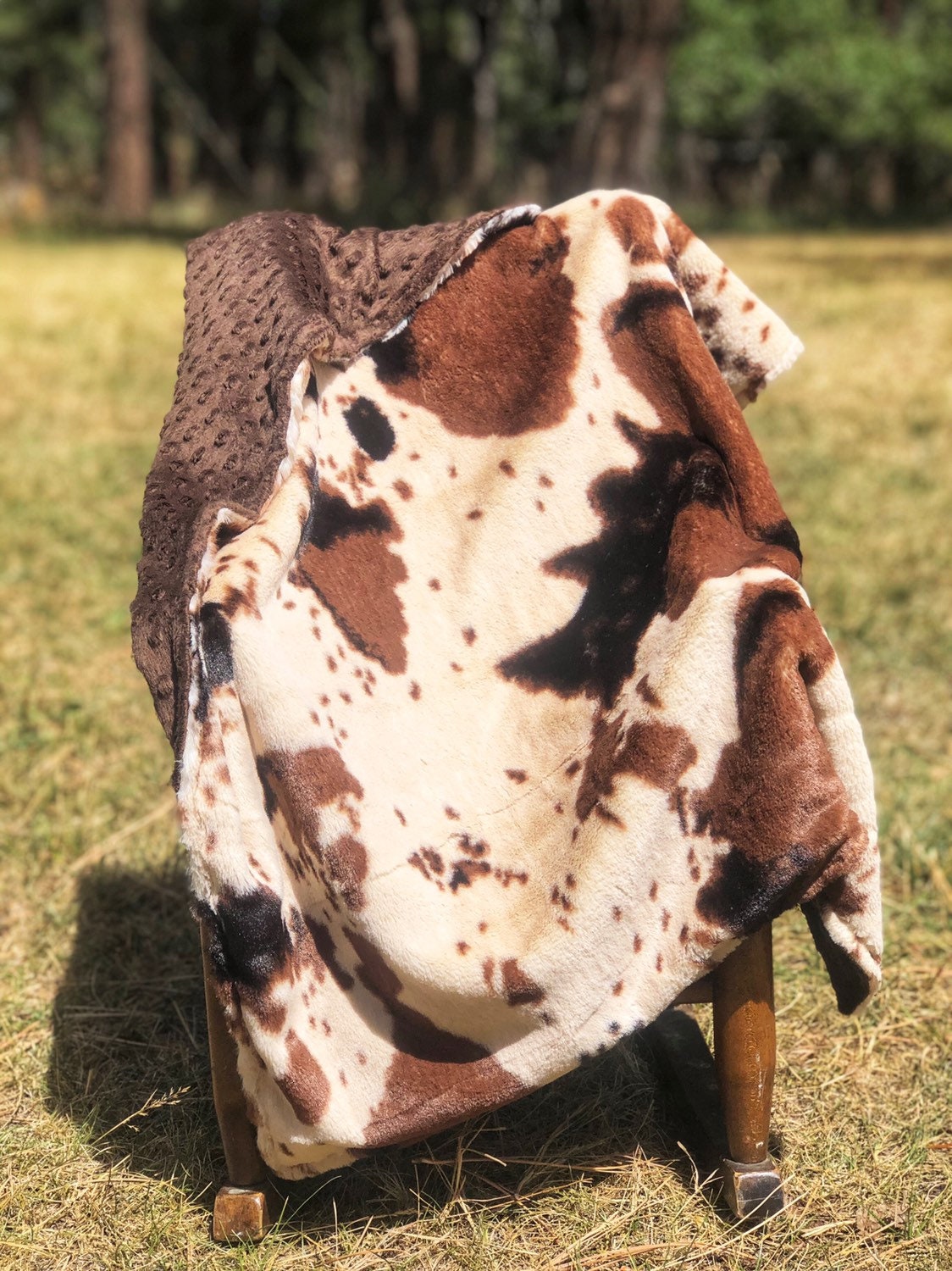 Cowhide Blanket Etsy