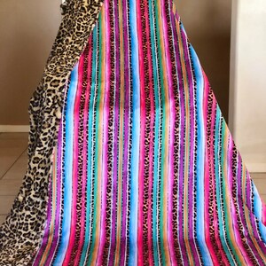 Sassy Serape & Leopard Blanket Bild 5