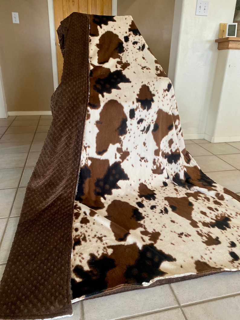 Cowhide Blanket Etsy