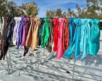 Chiffons sauvages de couleur unie charmeuse soyeuse//chiffons sauvages violets, chiffons sauvages rouge, chiffons sauvages or, chiffons sauvages argentés, chiffons sauvages noirs, chiffons sauvages orange rouille