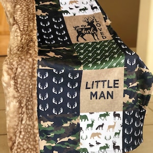 Deer Camouflage Little Man Blanket