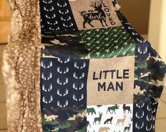 Deer Camouflage Little Man Blanket