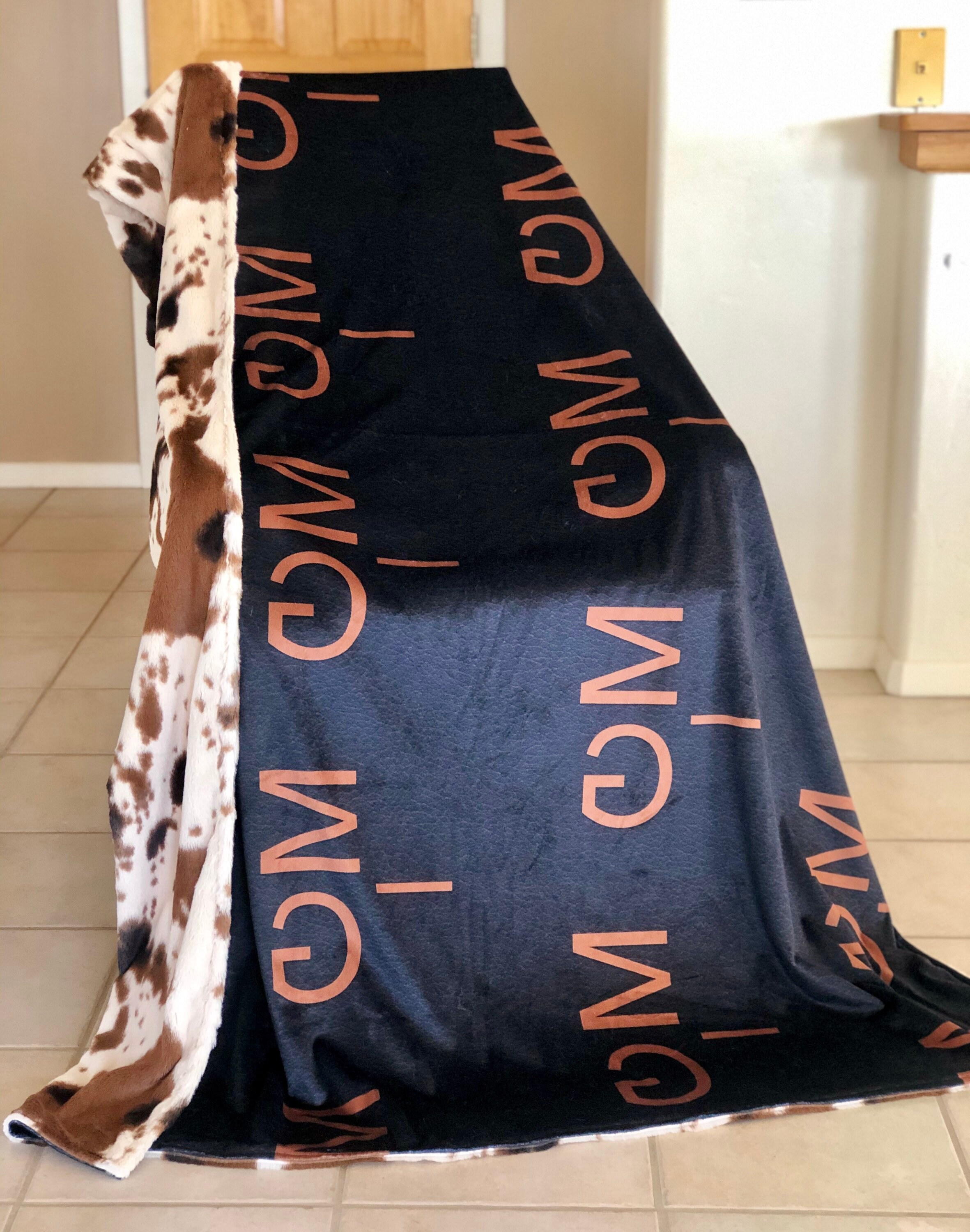 Custom Brand Blanket Etsy