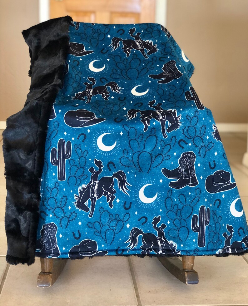 The Blue Midnight Rodeo Blanket Bild 8