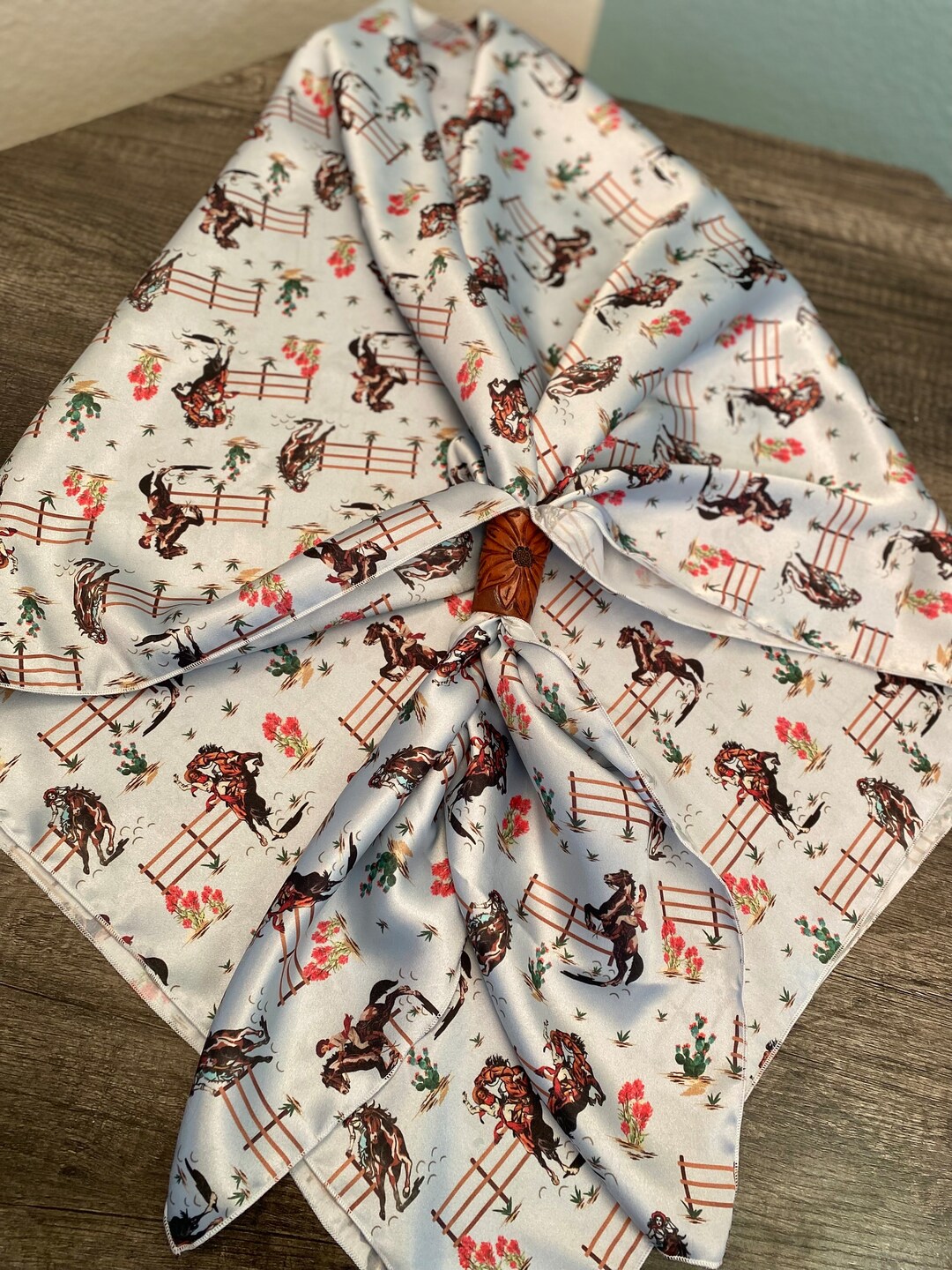 The Wild & Wooly Cowgirl Wild Rag // Bucking Horse Wild Rag, Wildrag ...