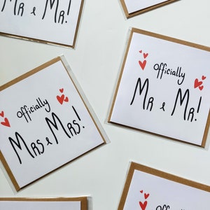 LGBTQ Hochzeitskarte • Mr und Mr • Mrs und Mrs
