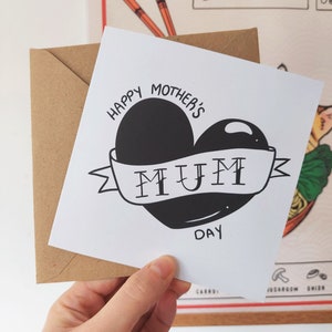 Happy Mother&#39;s Day Tattoo Inspired Card