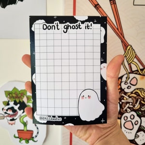 Don&#39;t Ghost It! Gruseliger Notizblock ・Gruselig Niedlich