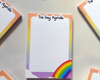 The Gay Agenda Memo Pad • Memo Pad • Queer Joy