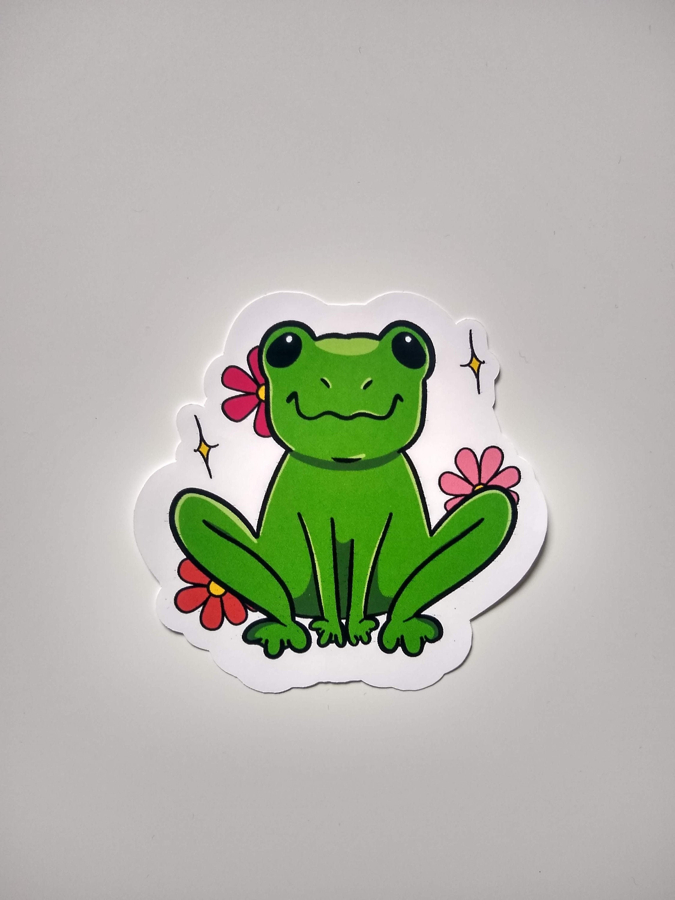 Frog Sticker Cute Sticker Cute Frog 11cm 8cm Witchy - Etsy Ireland Frog Sticker Cute Sticker Cute Frog 11cm 8cm Witchy - Etsy Ireland