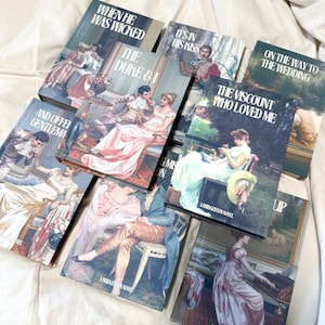 Hand bound Bridgerton Books: Regency Covers