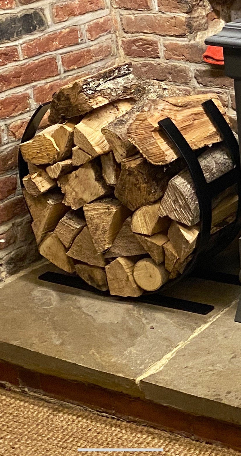 Brand new Wrought Iron log holder Etsy