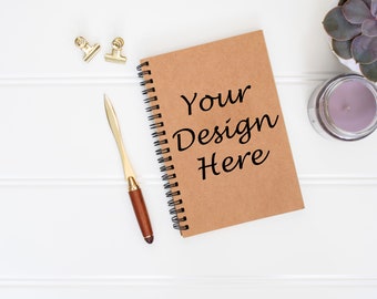 Journal Notebook Mockup Diary Mockup Flat Lay Planner Mock Etsy
