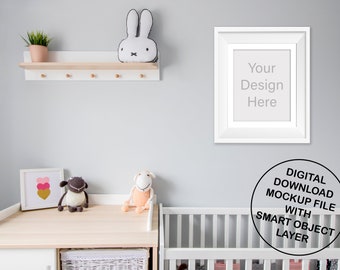 8x10 16x20 24x30 Nursery Frame Mockup Nursery Mockup Etsy