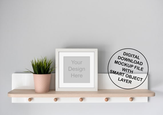 1x1 Nursery Frame Mockup Square Frame Mockup Nursery Room Etsy