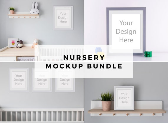8x10 16x20 Nursery Mockup Nursery Frame Mockup Bundle Set Etsy
