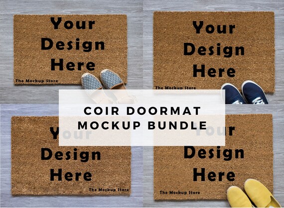 Download Coir Doormat Mockup Bundle Rug Mockup Door Mat Mockup Etsy
