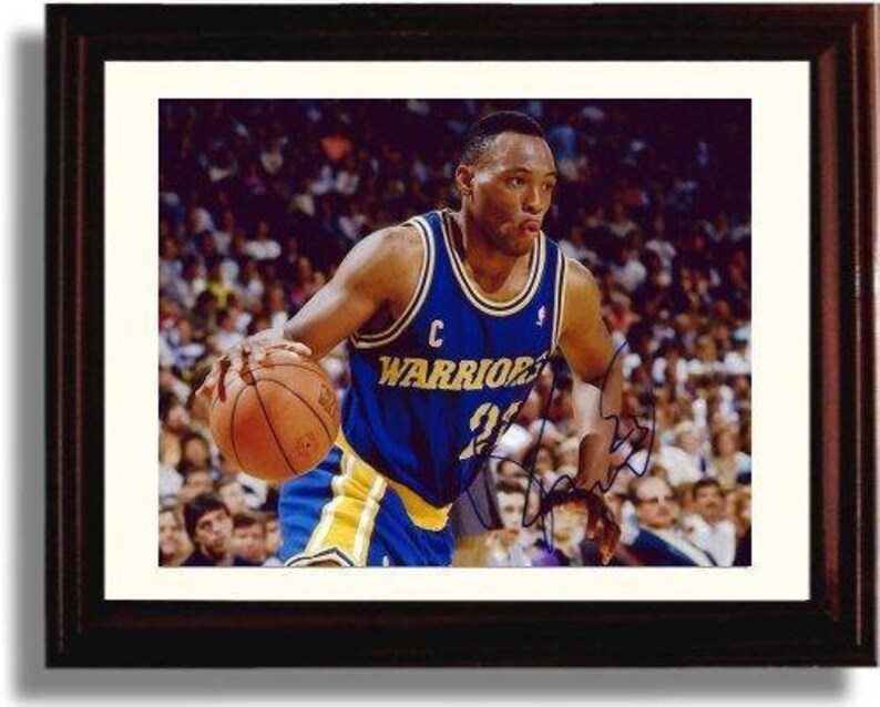 Framed Mitch Richmond Autograph Replica Print Golden State Warriors 8x10 Print