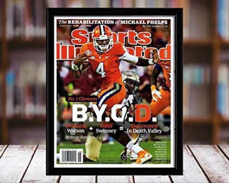 Byod Deshaun Watson Sports Illustrated Autograph Replica Print Clemson Tigers 111615 -