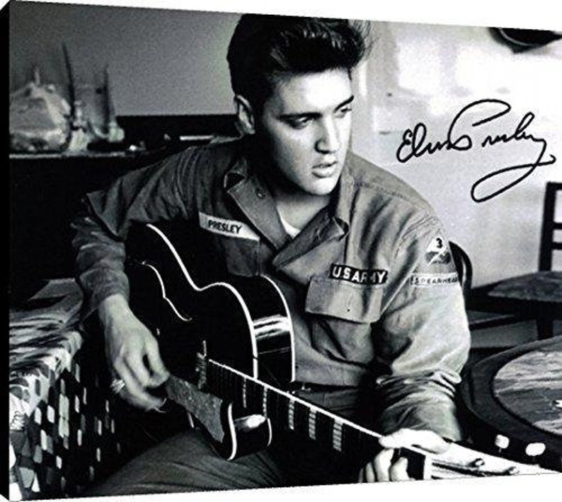 Elvis Presley Autographed 8x10 Photo Signed Reprint AutographsReprints
