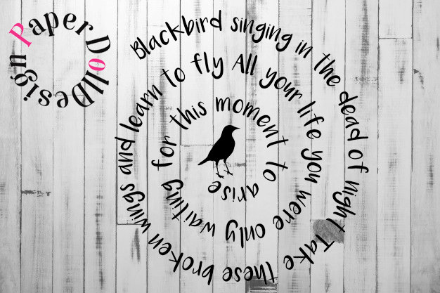 Beatles Blackbird SVG