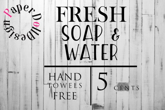 Bathroom sign | Etsy