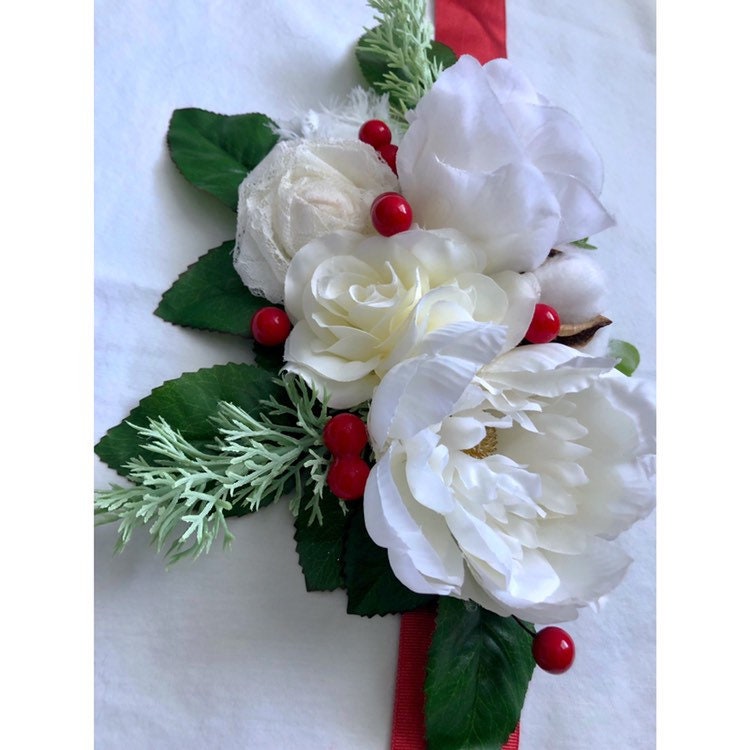 Belly Corsage Maternity Ribbon Belly Band White Red Green Etsy