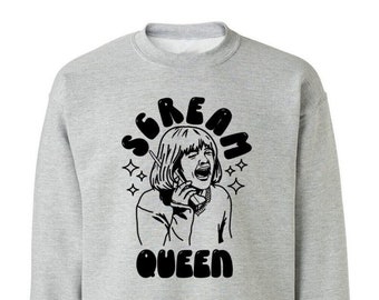 Scream Queen - Scream Inspired Halloween Spooky Crew Neck Sweatshirt