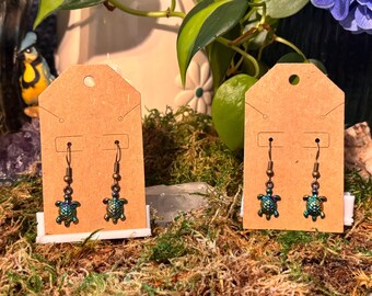 Sea Turtle Dangle Earrings