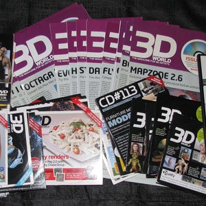 Vintage Lot of 64 PCS 3D World Discs Professional Animation Software Made in EU