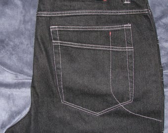 Vintage Fubu Circa Jeans Men's Embroidered XL Baggy Loose Huge 42 Waist x34" High No Tag