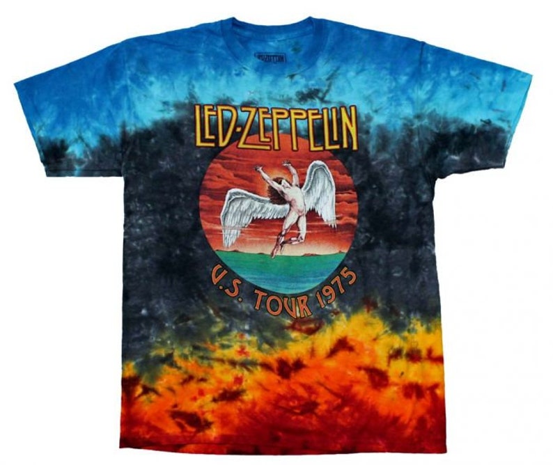 led zeppelin 1975 tour shirt