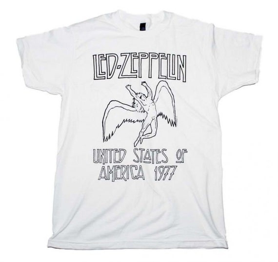 led zeppelin 1977 tour t shirt