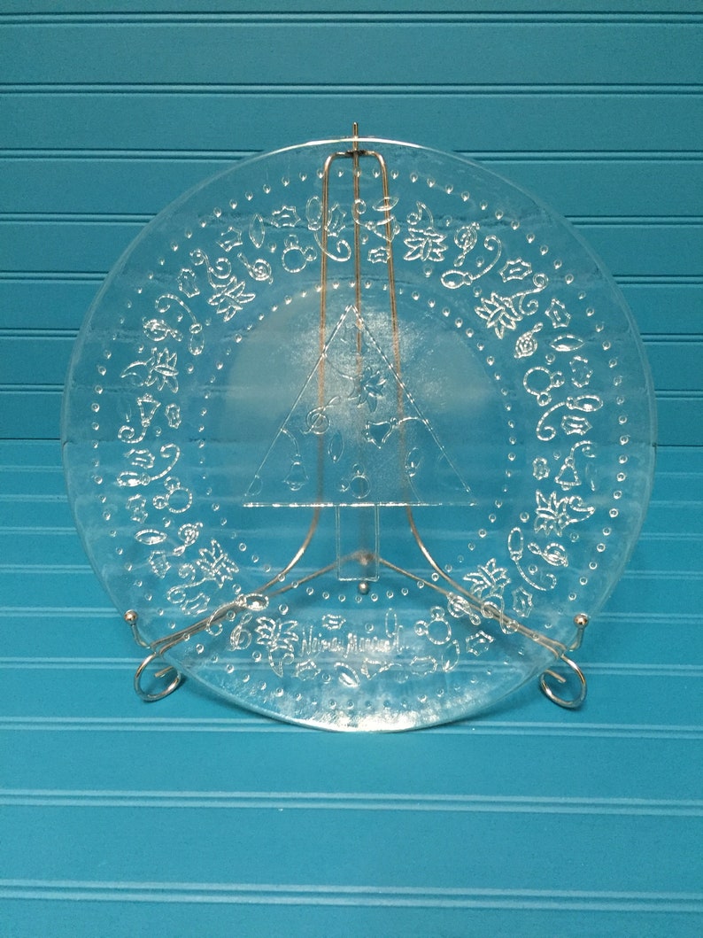 Vintage Neiman Marcus Collectible Annual Christmas Clear Plate | Etsy