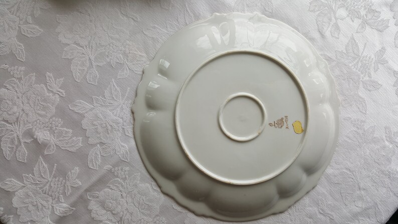 RARE Vintage Lefton Cake Plate /& CandyPickle Dish Set