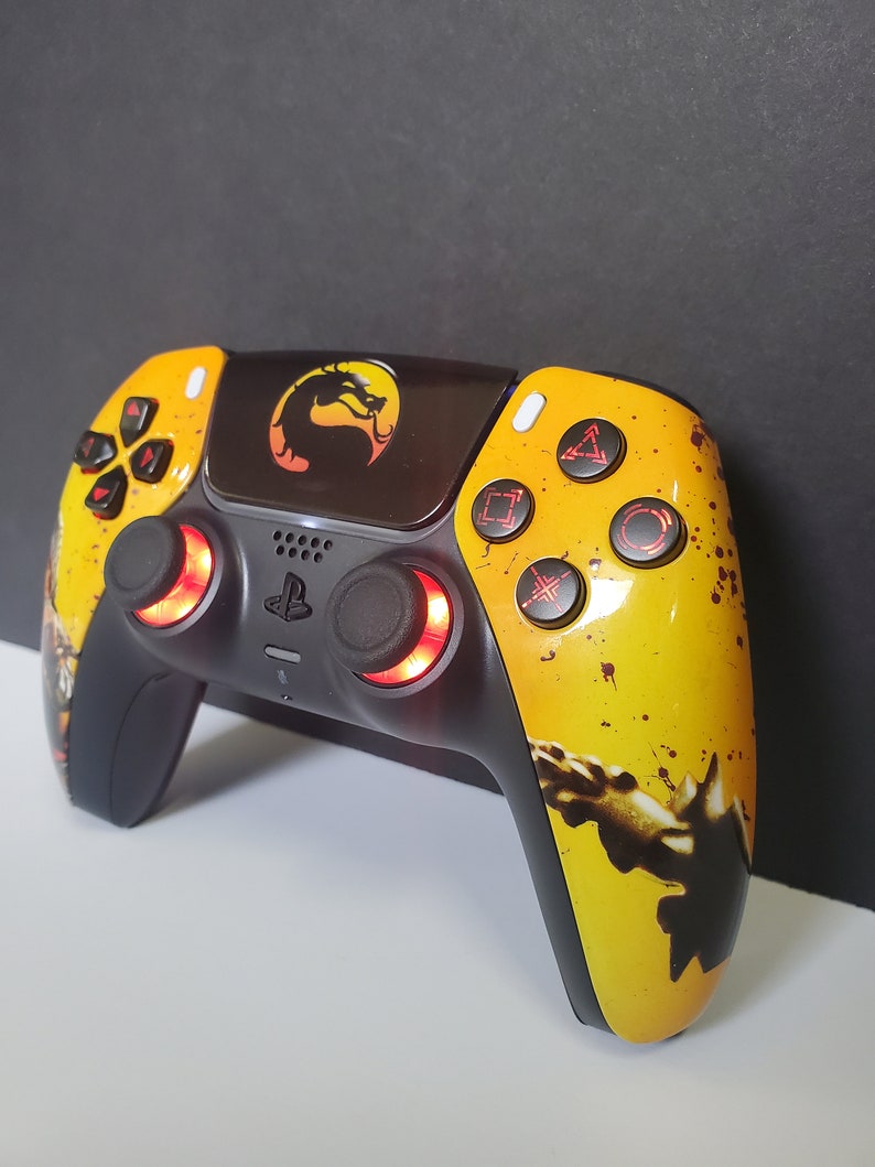 Ps5 Mortal Kombat 11 Scorpion controller Etsy