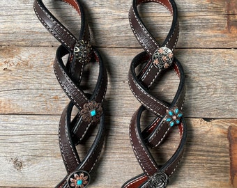 Western Dark Oil Rustic Tie Down Keepers